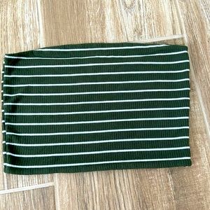 windsor green and white tube top